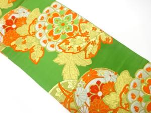 アンティーク　華紋に鼓模様織り出し袋帯（着用可）